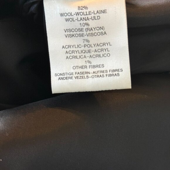 Vintage Jaeger Wool Houndstooth womens Blazer UK 8 Collarless 80's 90'sn - Picture 4 of 10